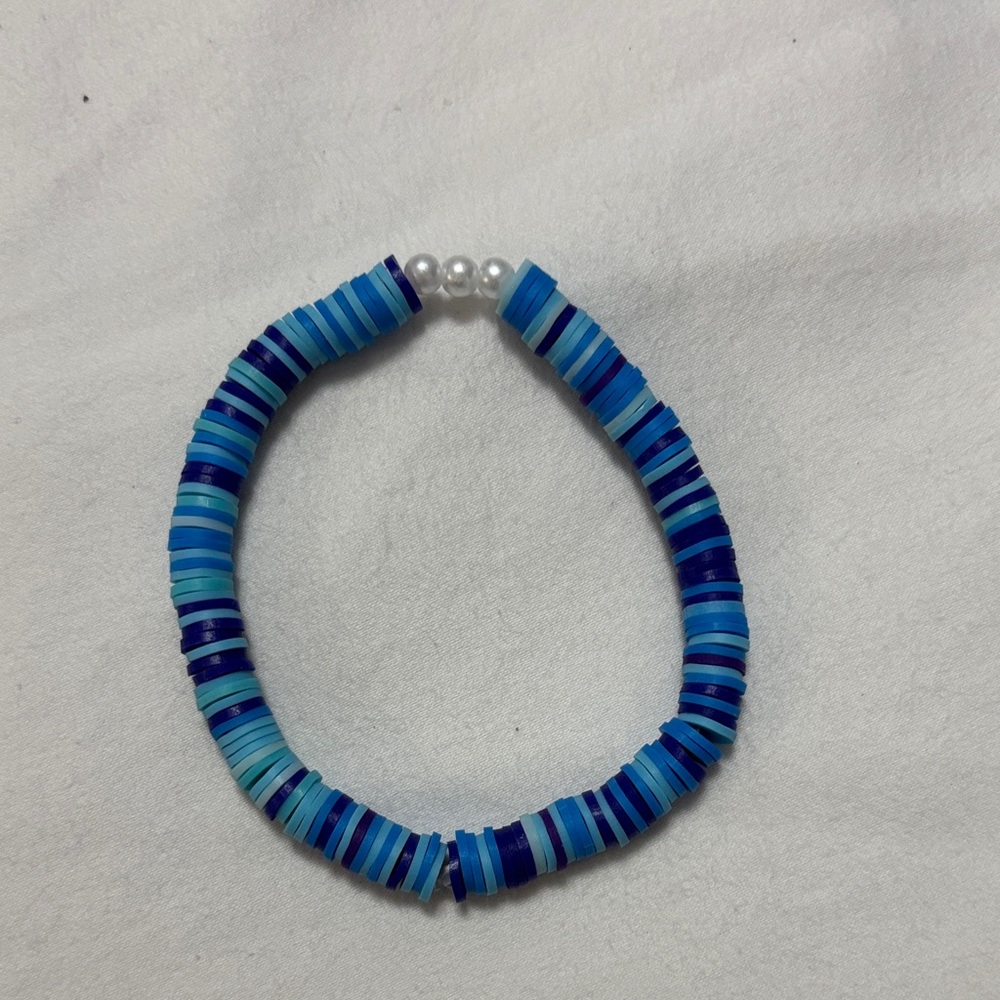Blue Beaded Bracelet